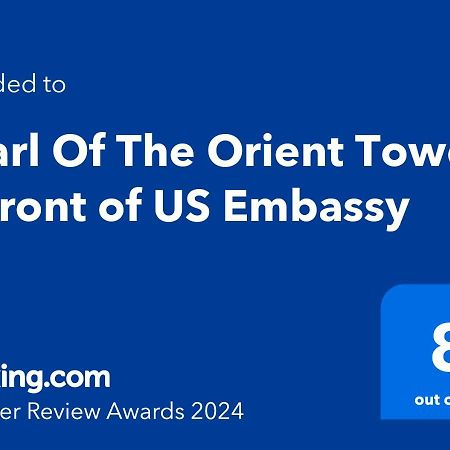 Pearl Of The Orient Tower, In Front Of Us Embassy Apartman Manila Kültér fotó